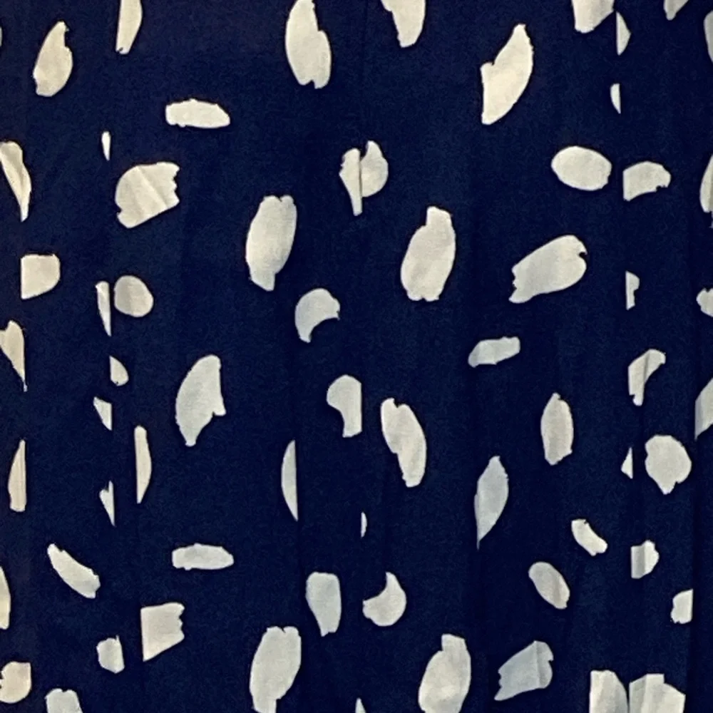 NWT Reformation Lupe Navy Splatter Print Top - Sz 8 - Picture 7 of 10